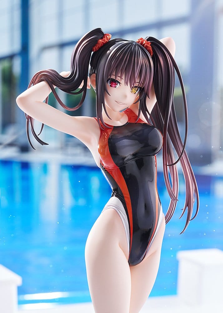 Date A Live Swimsuit Silhouette Figura PVC 1/7 Kurumi Tokisaki Swimwear Ver. 24 cm