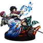 Demon Slayer: Kimetsu no Yaiba Figura PVC Tanjiro Kamado & Giyu Tomioka & Akaza 13 cm