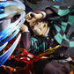 Demon Slayer: Kimetsu no Yaiba Figura PVC Tanjiro Kamado & Giyu Tomioka & Akaza 13 cm