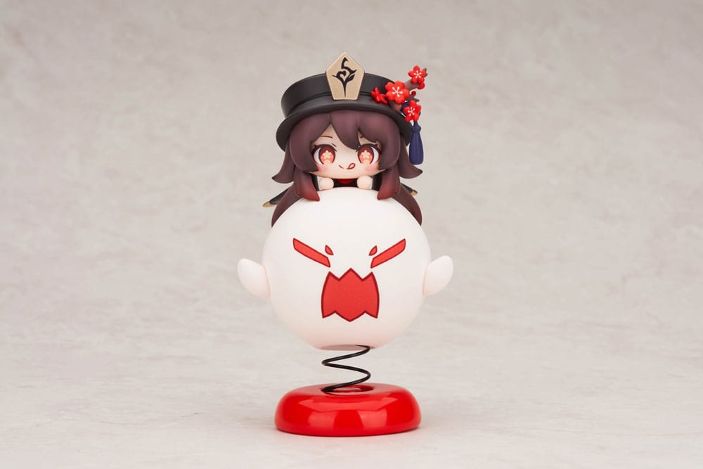 Genshin Impact Estatua PVC Hu Tao Chibi Chara Yurayura Stand Ver. (re-run) 10 cm
