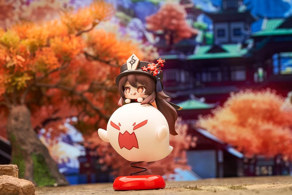 Genshin Impact Estatua PVC Hu Tao Chibi Chara Yurayura Stand Ver. (re-run) 10 cm