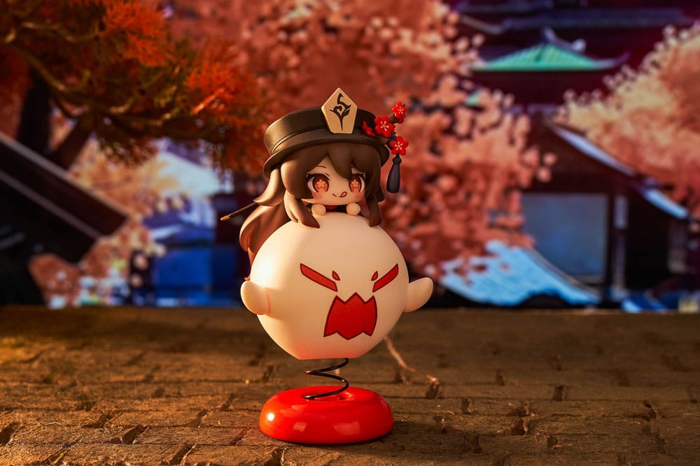 Genshin Impact Estatua PVC Hu Tao Chibi Chara Yurayura Stand Ver. (re-run) 10 cm