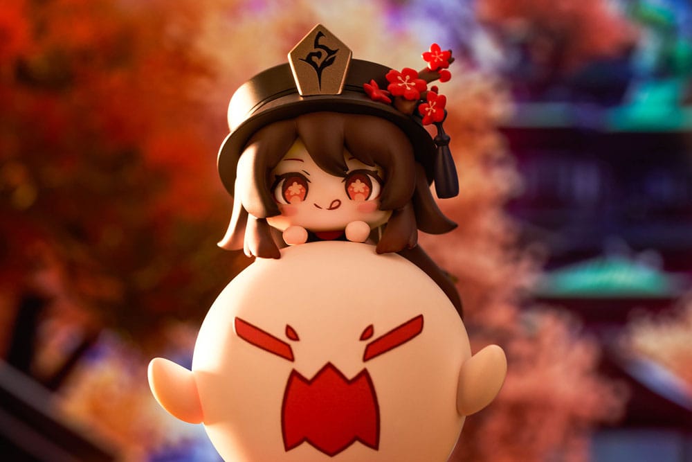 Genshin Impact Estatua PVC Hu Tao Chibi Chara Yurayura Stand Ver. (re-run) 10 cm