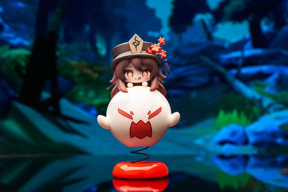 Genshin Impact Estatua PVC Hu Tao Chibi Chara Yurayura Stand Ver. (re-run) 10 cm