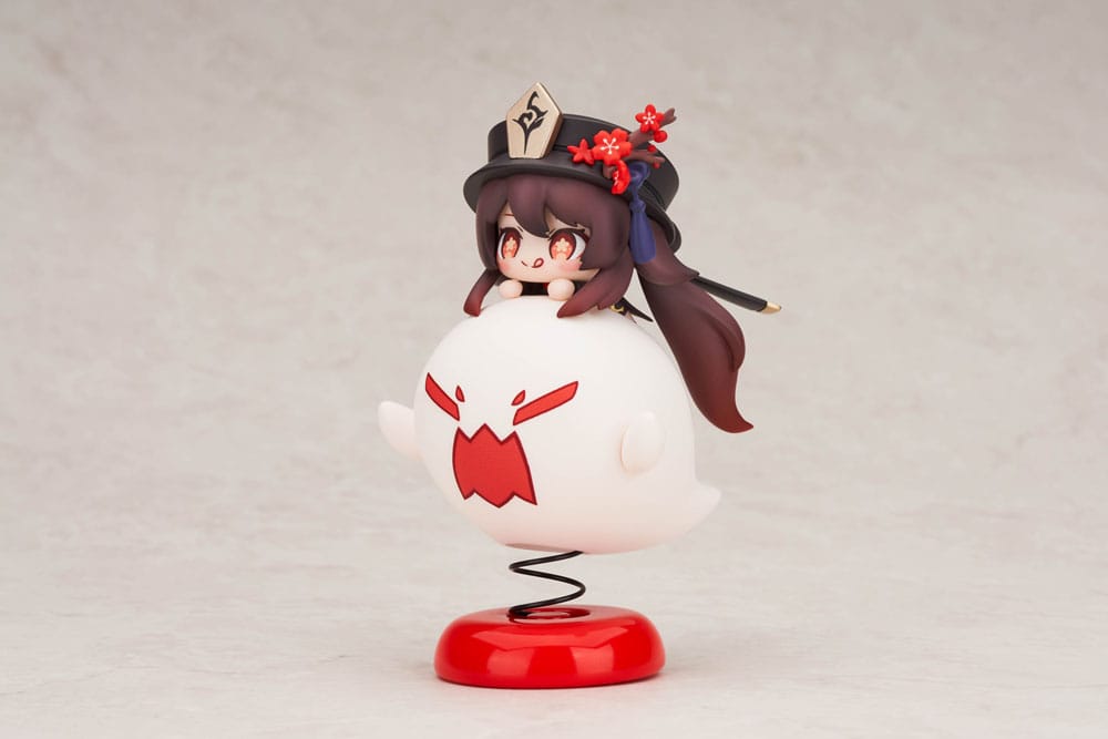 Genshin Impact Estatua PVC Hu Tao Chibi Chara Yurayura Stand Ver. (re-run) 10 cm