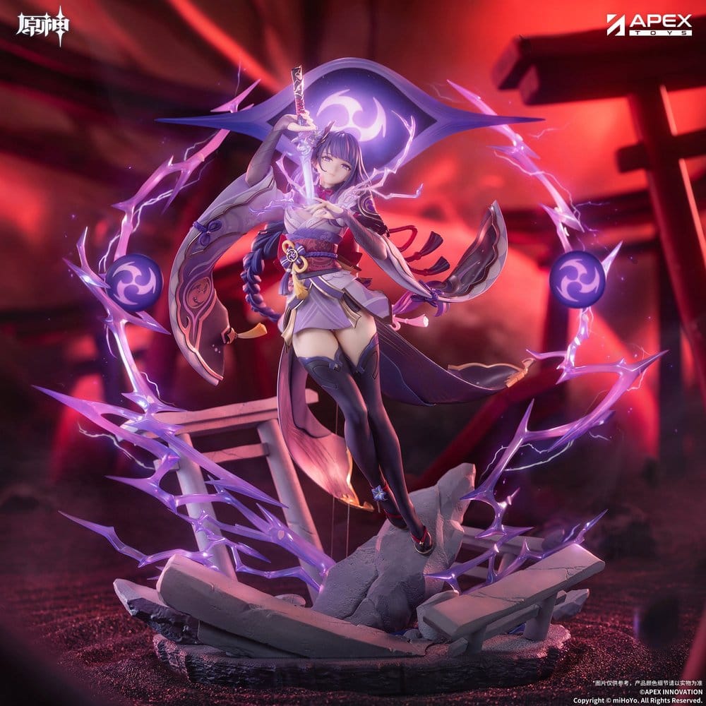 Genshin Impact Figura PVC 1/7 Raiden Shogun Plane of Euthymia Ver. 36 cm