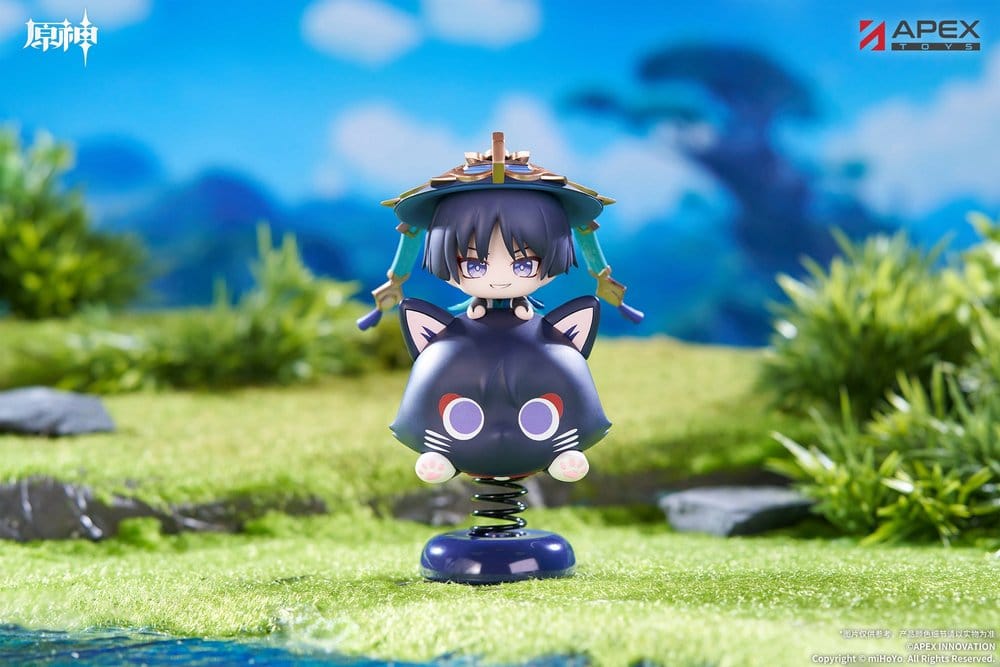 Genshin Impact Figura PVC Chibi Chara Yurayura Stand Wanderer 11 cm