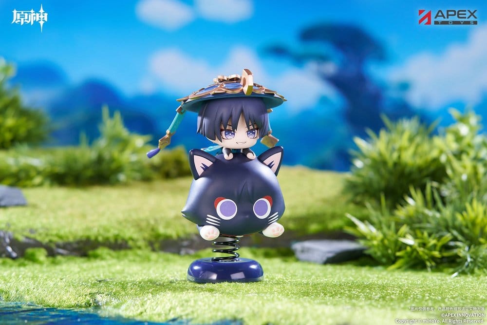 Genshin Impact Figura PVC Chibi Chara Yurayura Stand Wanderer 11 cm