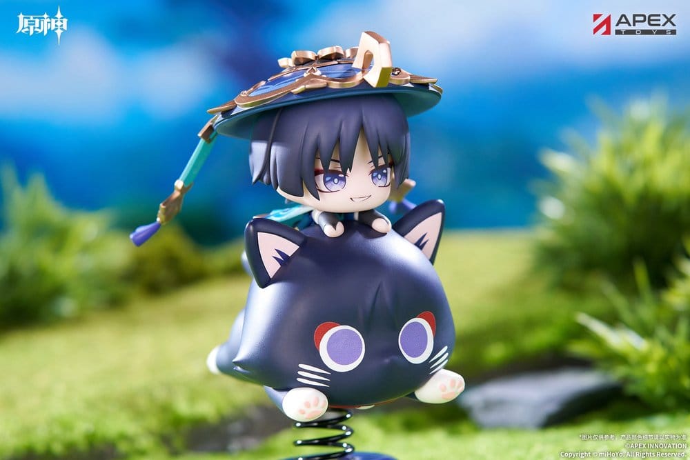 Genshin Impact Figura PVC Chibi Chara Yurayura Stand Wanderer 11 cm