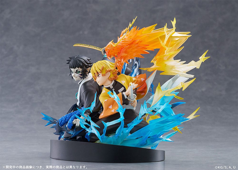 Demon Slayer: Kimetsu no Yaiba Estatua PVC Zenitsu Agatsuma & Kaigaku 15 cm