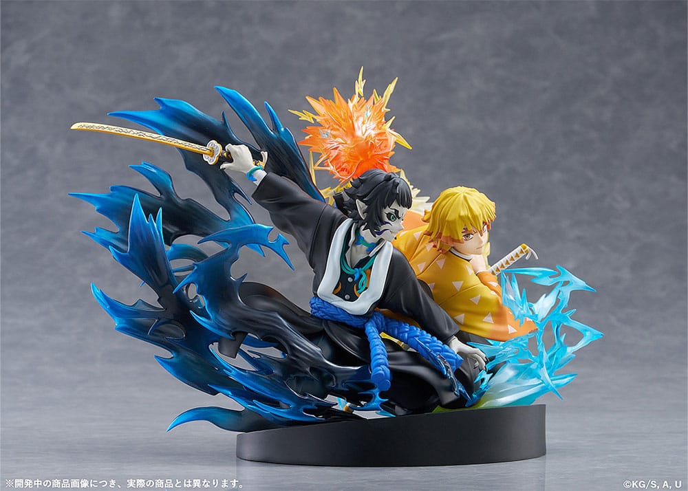 Demon Slayer: Kimetsu no Yaiba Estatua PVC Zenitsu Agatsuma & Kaigaku 15 cm