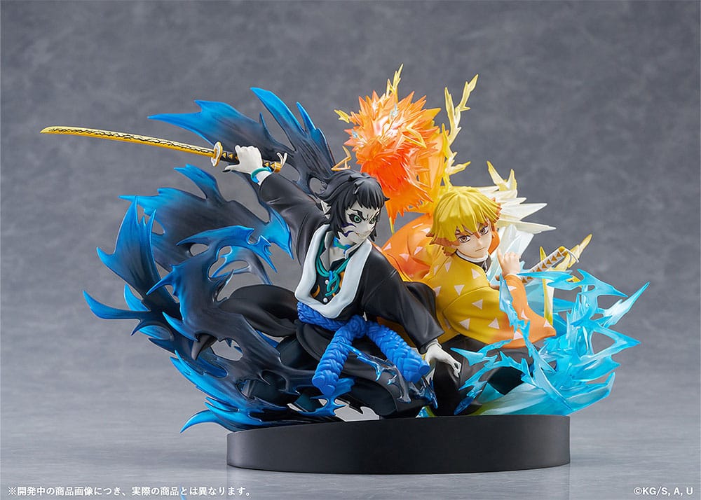Demon Slayer: Kimetsu no Yaiba Estatua PVC Zenitsu Agatsuma & Kaigaku 15 cm