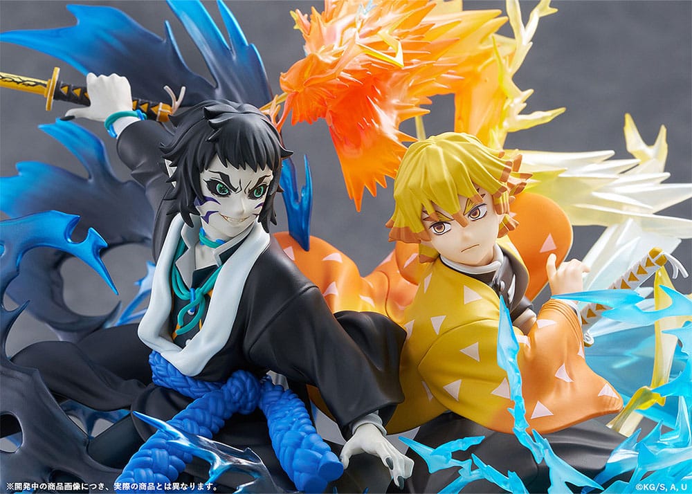 Demon Slayer: Kimetsu no Yaiba Estatua PVC Zenitsu Agatsuma & Kaigaku 15 cm