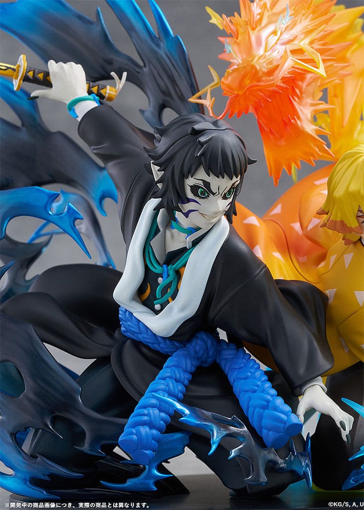 Demon Slayer: Kimetsu no Yaiba Estatua PVC Zenitsu Agatsuma & Kaigaku 15 cm