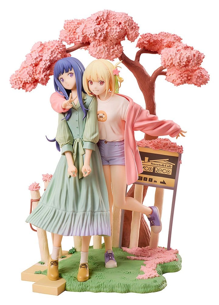 Lycoris Recoil Pack de 2 Figuras PVC Chisato Nishikigi & Takina Inoue Spring Ver. 25 cm
