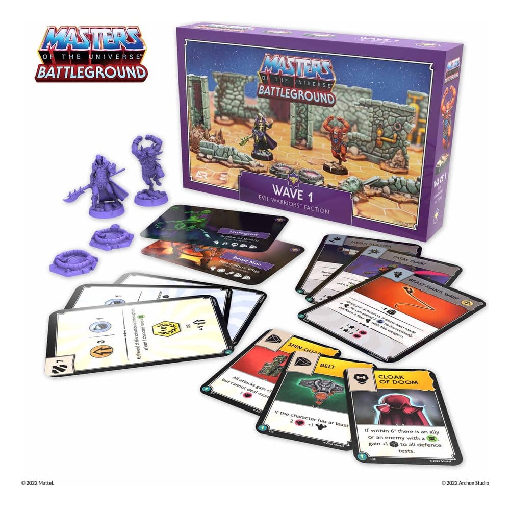 Masters of the Universe: Battleground Juego de Miniaturas Wave 1: Evil Warriors Faction *Edición Francés*