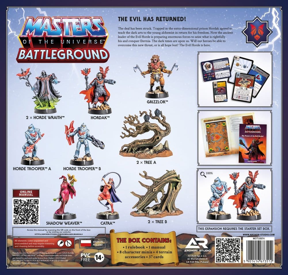Masters of the Universe: Battleground Juego de Miniaturas Wave 4: The Power of the Evil Horde *Edición Francés*