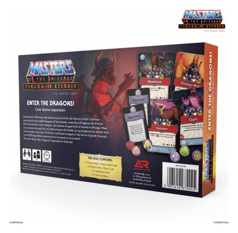 Masters of the Universe Expansión del Juego de Mesa Fields of Eternia - Enter the Dragons! *Edición Inglesa*