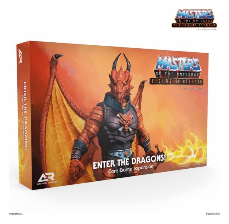 Masters of the Universe Expansión del Juego de Mesa Fields of Eternia - Enter the Dragons! *Edición Francesa*