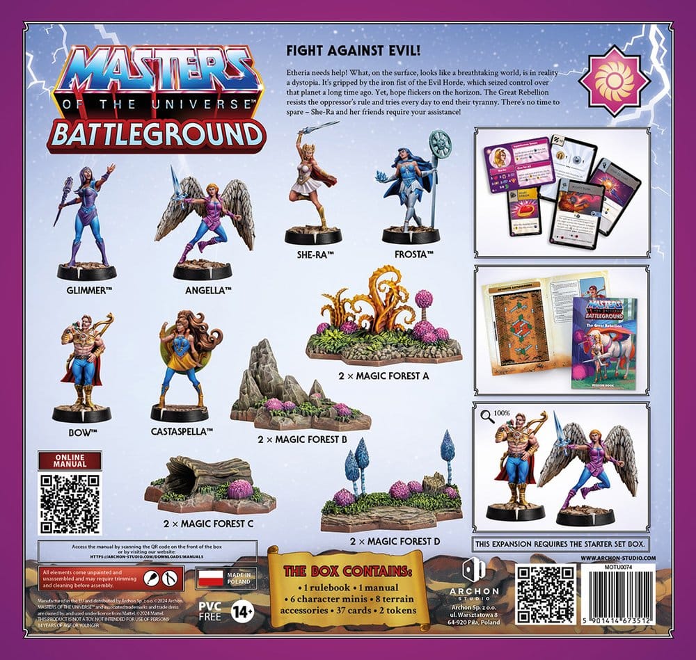 Masters of the Universe: Battleground Juego de Miniaturas Wave 7: The Great Rebellion *Edición Italiano*