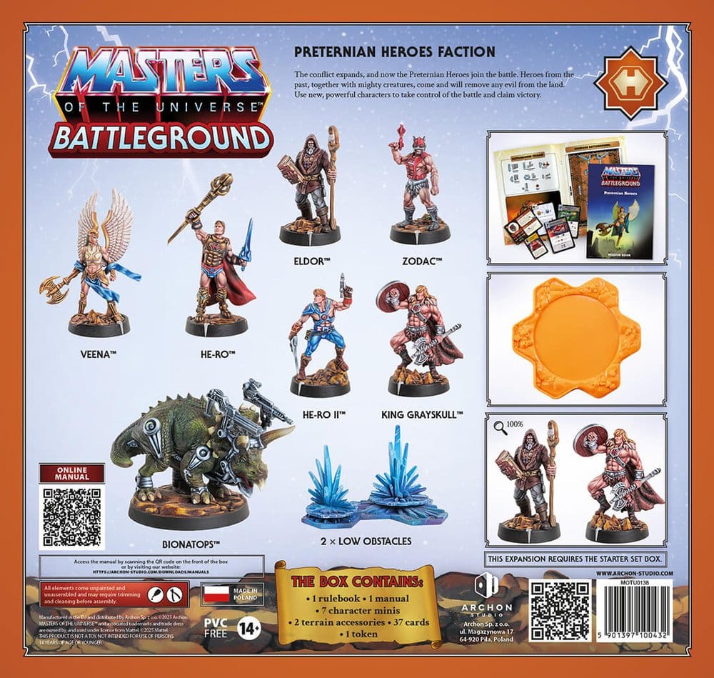 Masters of the Universe: Battleground Juego de Miniaturas Wave 10: Preternian Heroes Faction *Edición Inglés*