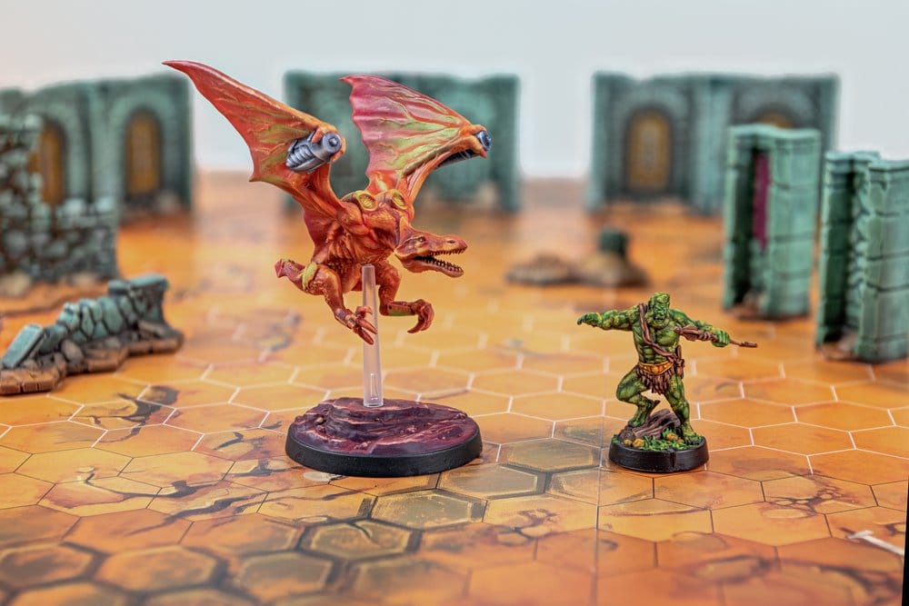 Masters of the Universe: Battleground Juego de Miniaturas Wave 11: Preternian Heroes Moss Man / Turbodactyl *Edición Francés*