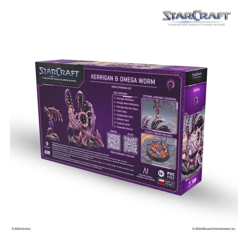 StarCraft TMG Héroe Set de Expansión Zerg: Kerrigan & Omega Worm