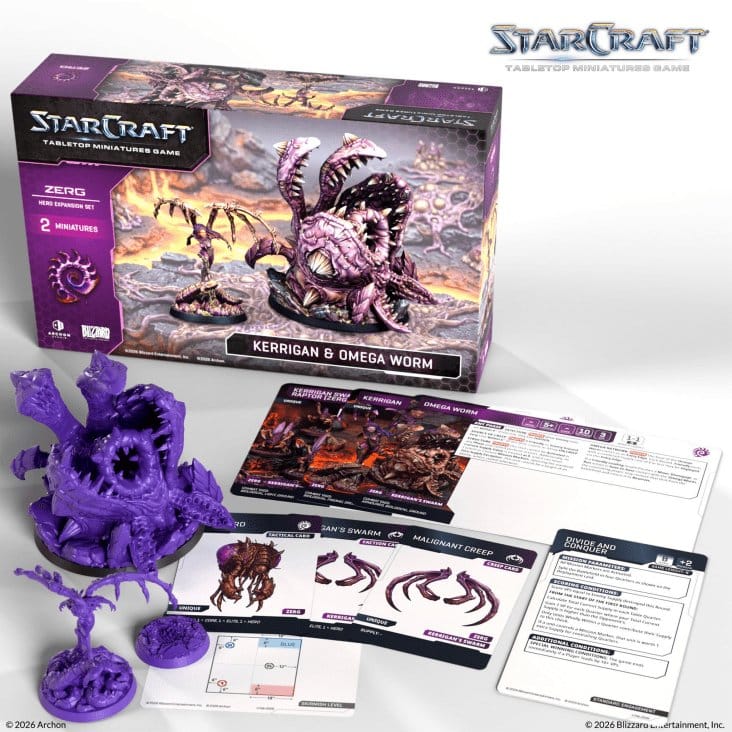 StarCraft TMG Héroe Set de Expansión Zerg: Kerrigan & Omega Worm