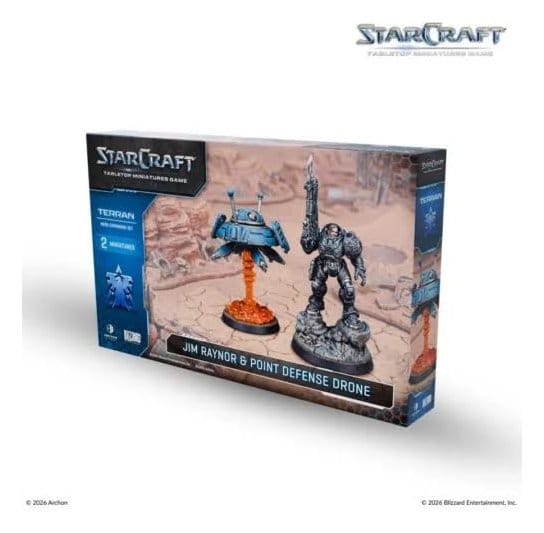 StarCraft TMG Héroe Set de Expansión Terran: Jim Raynor & Point Defense Drone