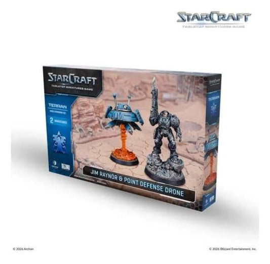 StarCraft TMG Héroe Set de Expansión Terran: Jim Raynor & Point Defense Drone