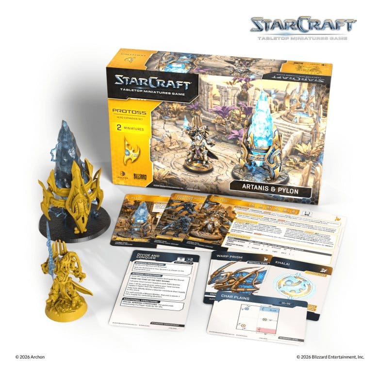 StarCraft TMG Héroe Set de Expansión Protoss: Artanis & Pylon