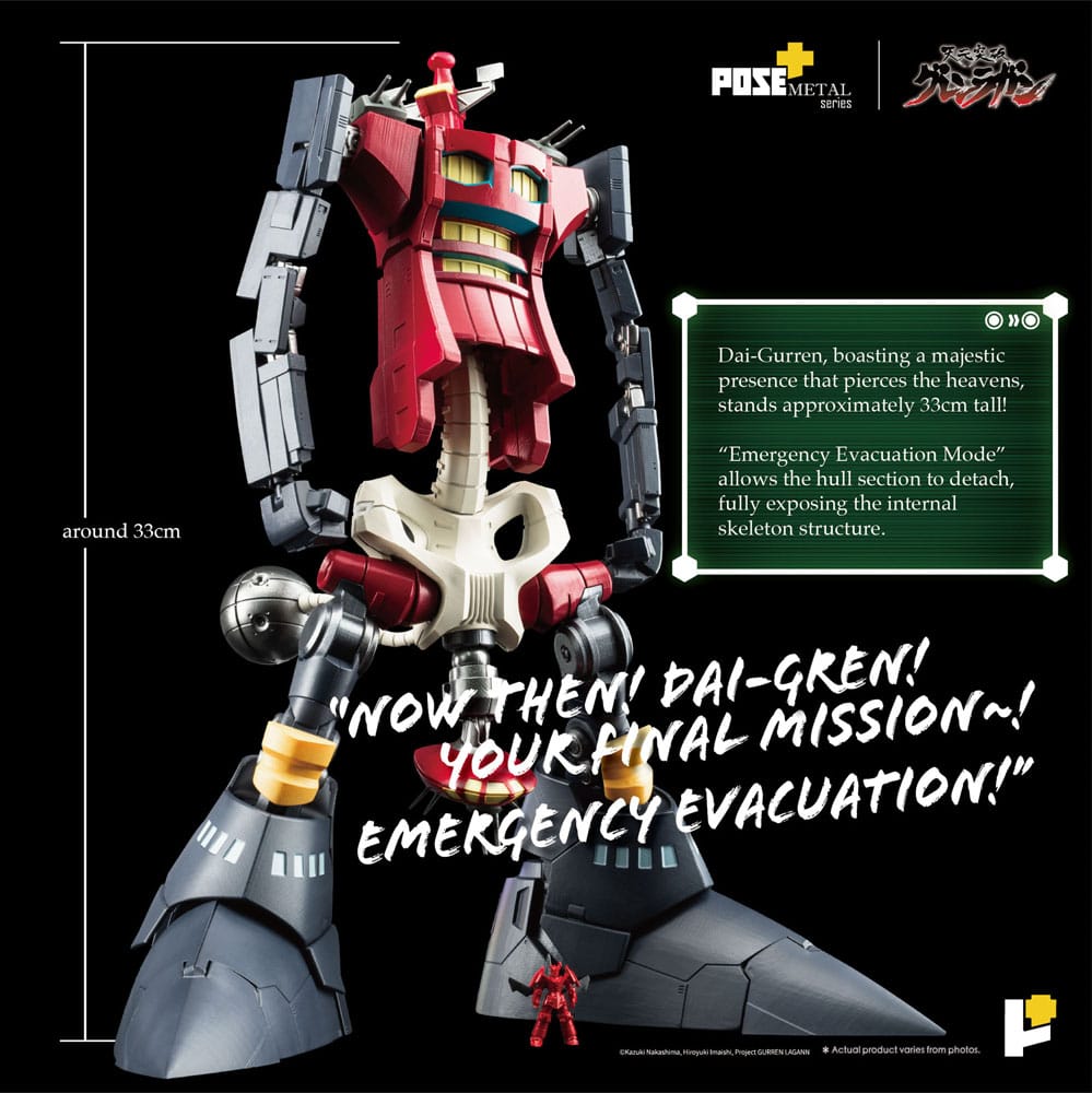 Tengen Toppa Gurren Lagann Estatua POSE+METAL series Dai-Gurren 33 cm - Z POP Toys