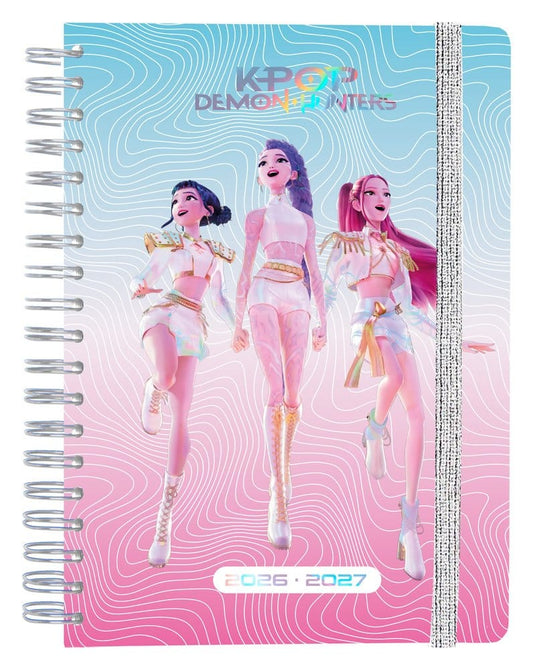 Las guerreras K-pop Agenda Escolar planificador semanal 2026/2027 A5