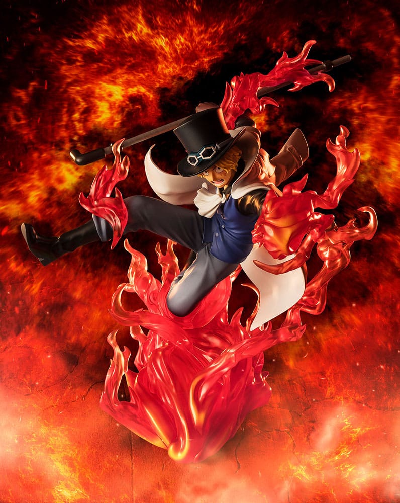 One Piece Figuarts ZERO Extra Battle Estatua PVC Sabo Fire Fist Rook Check 19 cm
