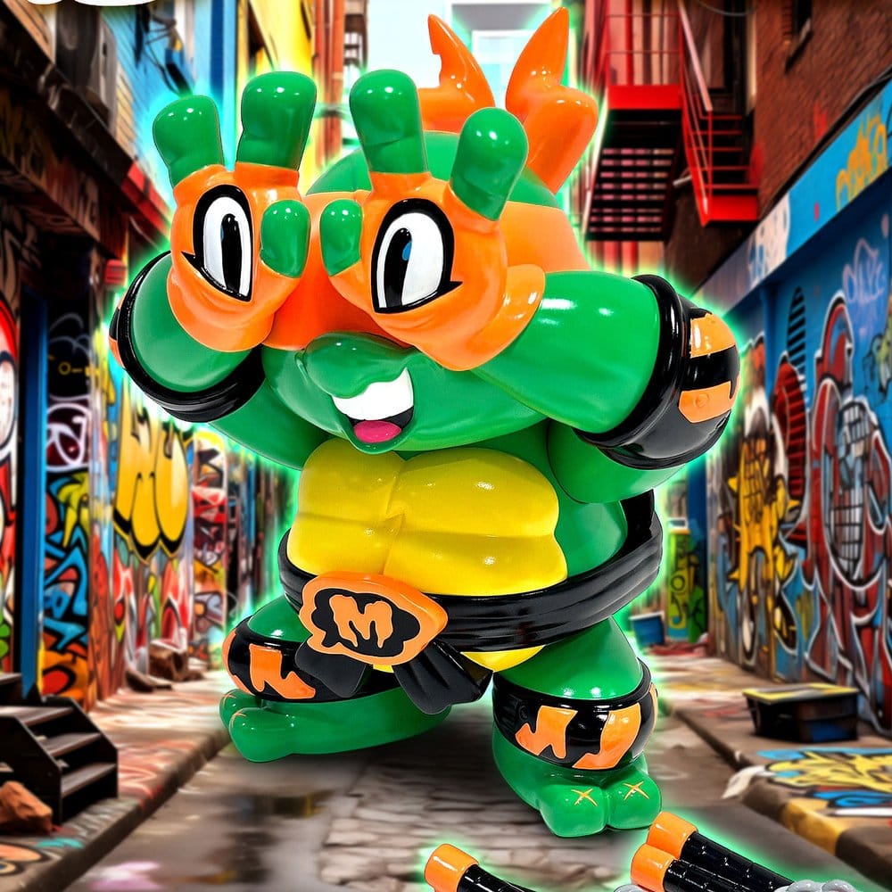 Las Tortugas Ninja x Grape Brain Figura de vinilo Michelangelo 24 cm