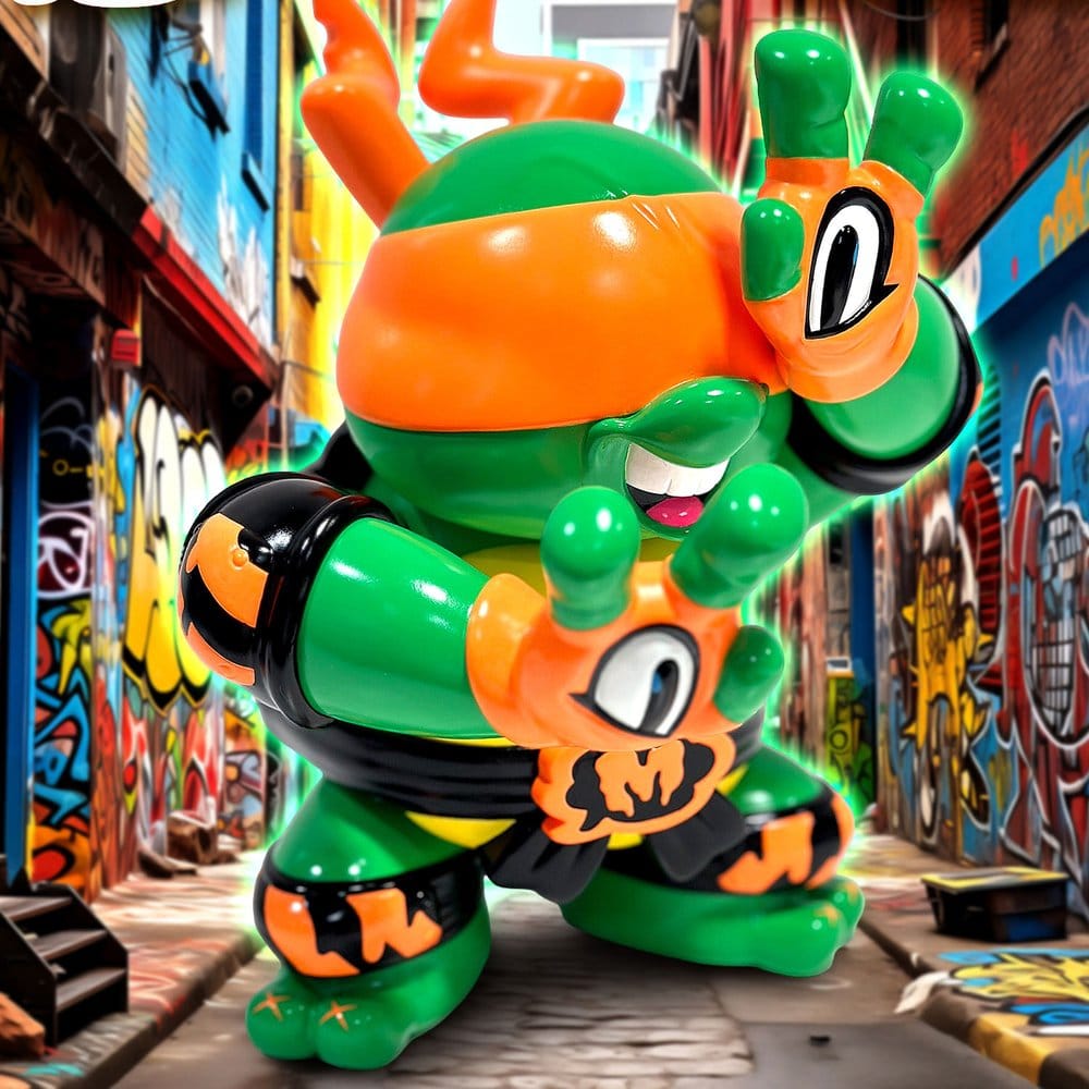Las Tortugas Ninja x Grape Brain Figura de vinilo Michelangelo 24 cm