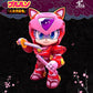 Samurai Pizza Cats Sofubi Addict Figura de vinilo Pururun (2nd Color Special Edition) 21 cm
