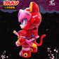 Samurai Pizza Cats Sofubi Addict Figura de vinilo Pururun (2nd Color Special Edition) 21 cm