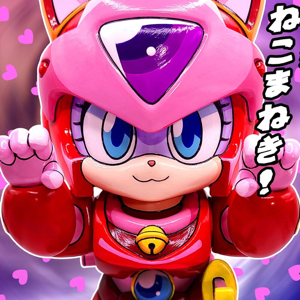 Samurai Pizza Cats Sofubi Addict Figura de vinilo Pururun (2nd Color Special Edition) 21 cm