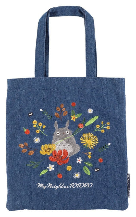 Mi vecino Totoro Bolsa Denim Totoro & Flower Wreath