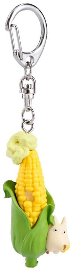 Mi vecino Totoro Llavero 3D Soot Sprite in corn with Totoro