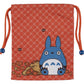 Mi vecino Totoro Bolsa de tela Middle Totoro Orange