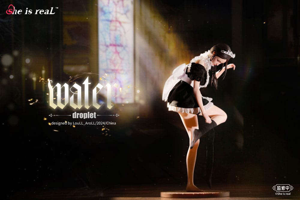 Original Character Estatua PVC Dress Series 1/6 She is real Water Droplet Maid 27 cm