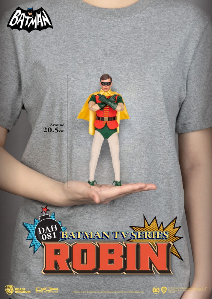 DC Comics Figura Dynamic 8ction Heroes 1/9 Batman TV Series Robin 24 cm