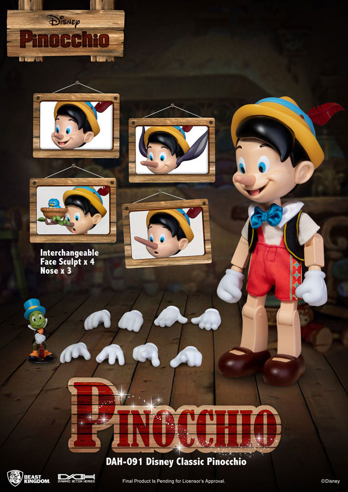 Disney Classic Figura Dynamic 8ction Heroes 1/9 Pinocchio 18 cm