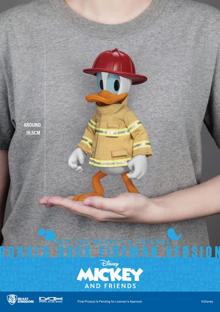 Mickey & Friends Figura Dynamic 8ction Heroes 1/9 Donald Duck Fireman Ver. 24 cm