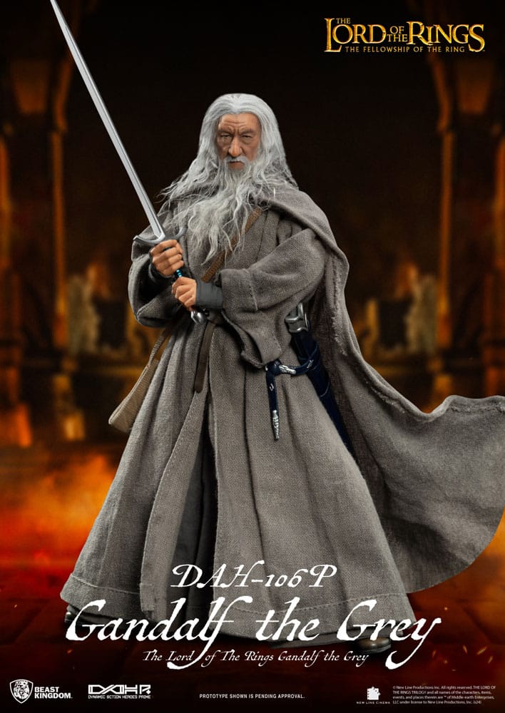 El Señor de los Anillos Figura Dynamic 8ction Heroes 1/9 Gandalf the Grey 21 cm