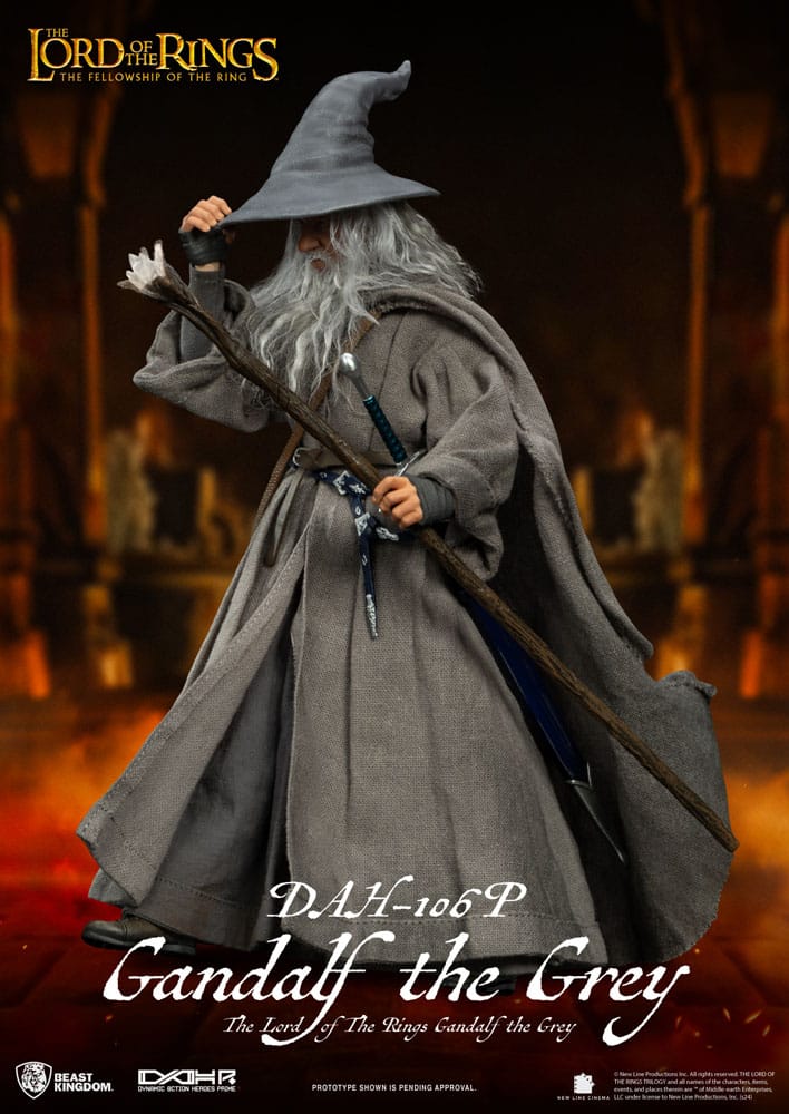El Señor de los Anillos Figura Dynamic 8ction Heroes 1/9 Gandalf the Grey 21 cm