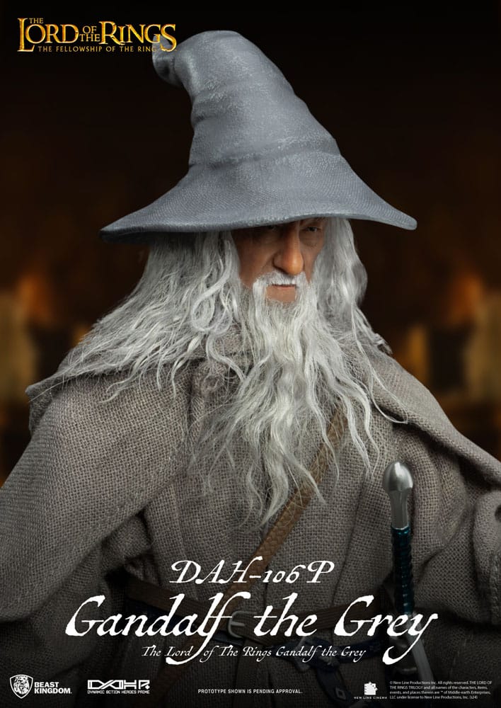 El Señor de los Anillos Figura Dynamic 8ction Heroes 1/9 Gandalf the Grey 21 cm