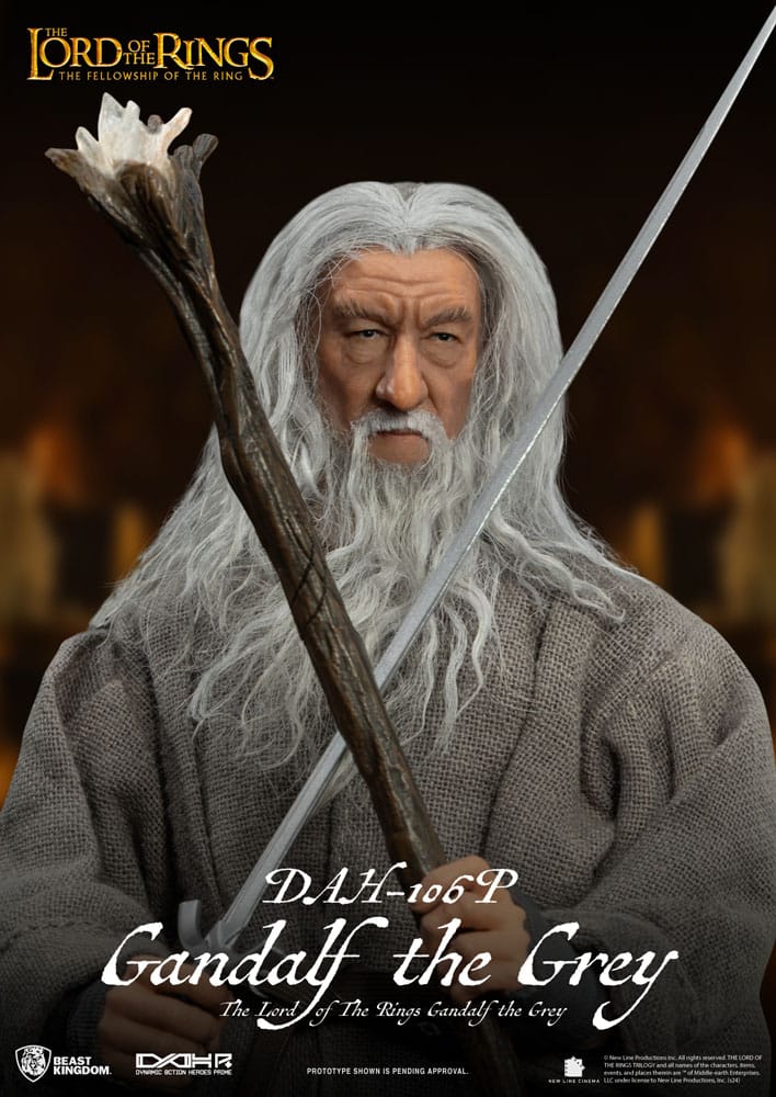 El Señor de los Anillos Figura Dynamic 8ction Heroes 1/9 Gandalf the Grey 21 cm